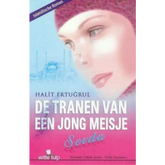 Boek cover met vrouwelijk gezicht en titel Tranen van een jong meisje Sevda